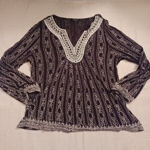 Lucky Brand Boho Top Women's Size Large